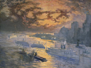 Reflective River - Joseph Pennell — artwork view