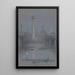 Tour de tir avec lumières nocturnes depuis l'Embankment - Joseph Pennell — framed artwork on a wall