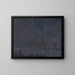 Night Skyscrapers - Joseph Pennell — framed artwork on a wall