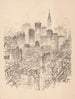 Skyscrapers Painting from Gladstone - Joseph Pennell — artwork view