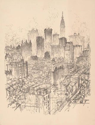 Joseph Pennell - Skyscrapers from the Gladstone.webp