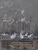 Smoke and fog in gray weather in New York - Joseph Pennell — artwork view