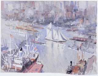 The schooner - Joseph Pennell — artwork view