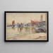 View of London - Joseph Pennell — framed artwork on a wall