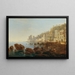 À la Mergellina près de Naples - Joseph Rebell — framed artwork on a wall