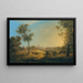 View of Kaiserebersdorf - Joseph Rebell — framed artwork on a wall