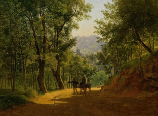Italian landscape painting - Joseph Rebell — artwork view