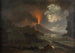 Eruption du Vésuve de Nuit avec Vue sur l'École de Virgile - Joseph Rebell — artwork view