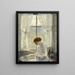 The Seamstress - Joseph Rodefer DeCamp — framed artwork on a wall
