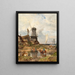 A landscape with a mill - Joseph Rummelspacher — framed artwork on a wall