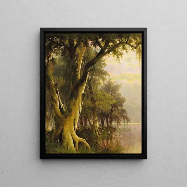 Florida Lowlands Painting - Joseph Rusling Meeker — framed artwork on a wall