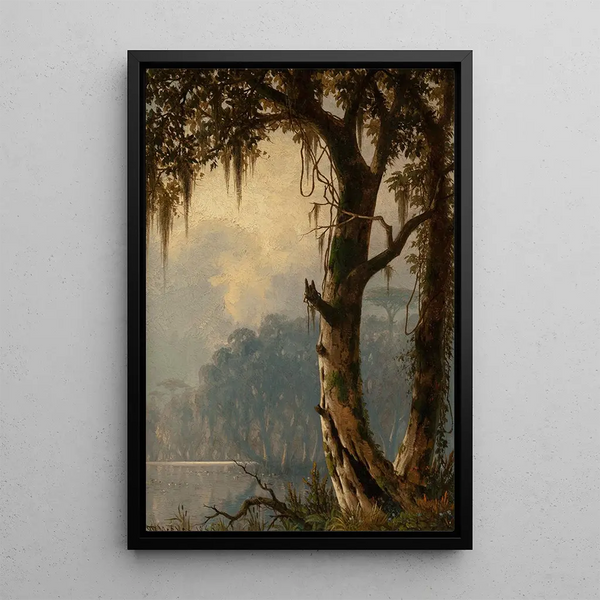 Louisiana Landscape Painting - Joseph Rusling Meeker — framed artwork on a wall