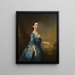 Portrait of Mrs. Hannah Maria Edmunds née Offley - Joseph Samuel Webster — framed artwork on a wall