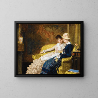 The Love Letter - Joseph Scheurenberg — framed artwork on a wall