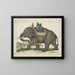 L'éléphant chassait d'autres éléphants - Joseph Scholz — framed artwork on a wall