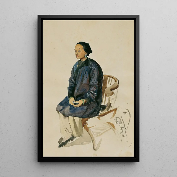 Chinese Painting - Joseph Selleny — framed artwork on a wall