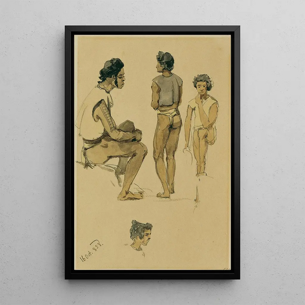 Autochthonous Painting of Stewart Island - Joseph Selleny — framed artwork on a wall