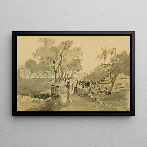 Point of Galle in Ceylon Sri Lanka - Joseph Selleny — framed artwork on a wall