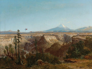 View of the Atacama Desert in Chile with Licancabur Volcano in the background - Joseph Selleny — artwork view
