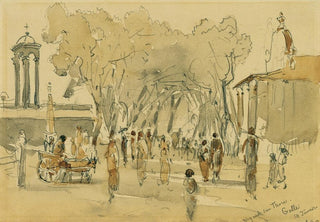 Joseph Selleny - Weg nach dem Tor in Point de Galle auf Ceylon Sri Lanka.webp