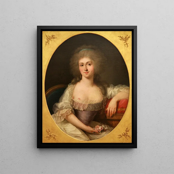 Marie-Louise Princess of Lamballe 1749 1792 - Joseph Siffred Duplessis — framed artwork on a wall