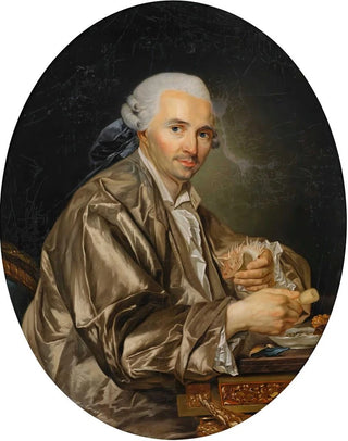 Joseph Siffred Duplessis - Portrait of a Gentleman Shell Collector.webp