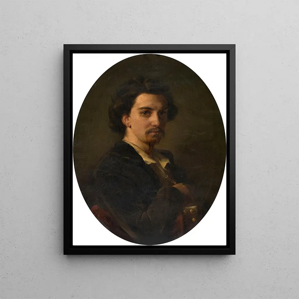 The painter Constant Wauters - Joseph Stallaert — framed artwork on a wall