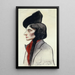 Portrait of Clara Fasano - Joseph Stella — framed artwork on a wall