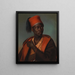 Portrait of an Oriental - Joseph Stöcker — framed artwork on a wall