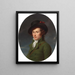Portrait of a young gentleman - Joseph Tassé — framed artwork on a wall