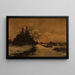 A Winter Day in the Kempen - Joseph Théodore Coosemans — framed artwork on a wall