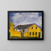 House yellow - Joseph Thomas Williams — framed artwork on a wall