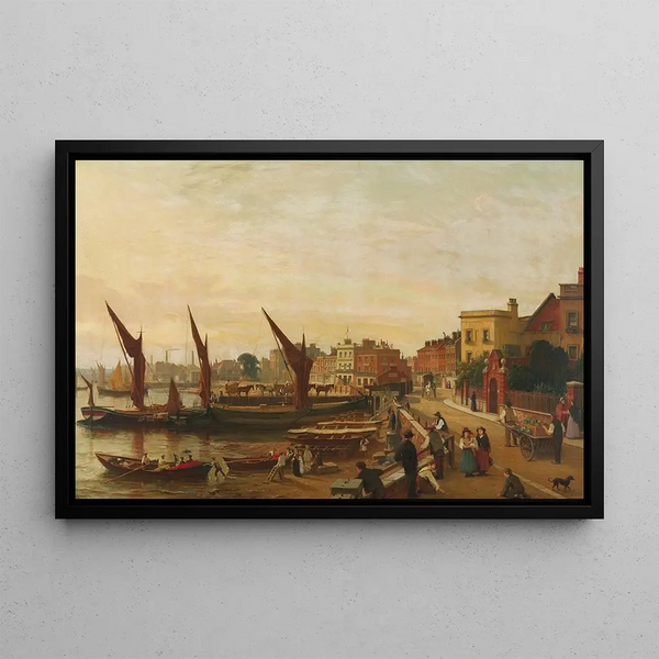 Quai de Chelsea, London - Joseph Tonneau — framed artwork on a wall