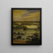 View of the Atlantic off the coast of New Jersey - Joseph Tubby — framed artwork on a wall