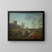 Landscape painting with morning effect - Joseph Vernet — framed artwork on a wall