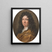 Portrait of Pierre Richelet - Joseph Vivien — framed artwork on a wall