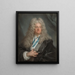 Portrait of a Man - Joseph Vivien — framed artwork on a wall