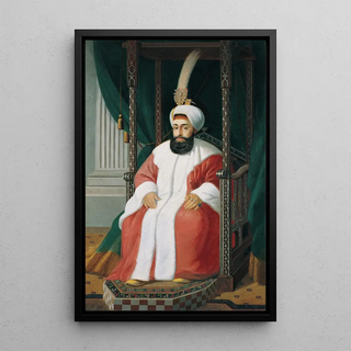 Sultan Sélim III - Joseph Warnia-Zarzecki — framed artwork on a wall