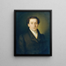 Bust of a Young Man - Joseph Weidner — framed artwork on a wall