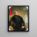 Portrait of a gentleman in a bourgeois setting - Joseph Weidner — framed artwork on a wall