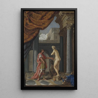 Pygmalion and Galatea - Joseph Werner — framed artwork on a wall