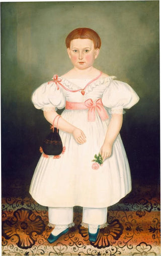 Girl with reticule and rose - Joseph Whiting Stock — artwork view