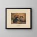 The Leopard - Joseph Wolf — framed artwork on a wall