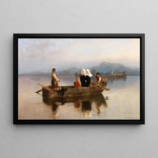 Ave Maria - Joseph Wopfner — framed artwork on a wall