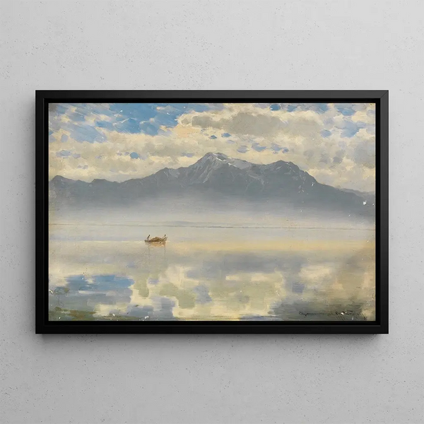 Reflet du Chiemsee - Joseph Wopfner — framed artwork on a wall