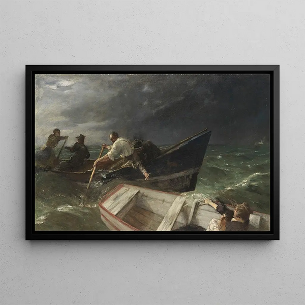 Détresse au Frauenchiemsee - Joseph Wopfner — framed artwork on a wall
