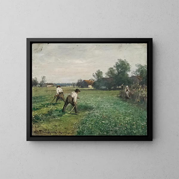 Harvest Time - Joseph Wopfner — framed artwork on a wall