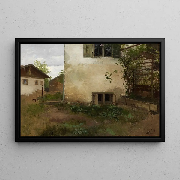 Maison de Leibl - Joseph Wopfner — framed artwork on a wall