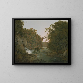 Dovedale - Joseph Wright de Derby — framed artwork on a wall