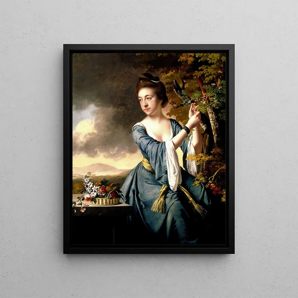 Elizabeth Mme John Bostock - Joseph Wright de Derby — framed artwork on a wall